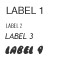 Flash label component